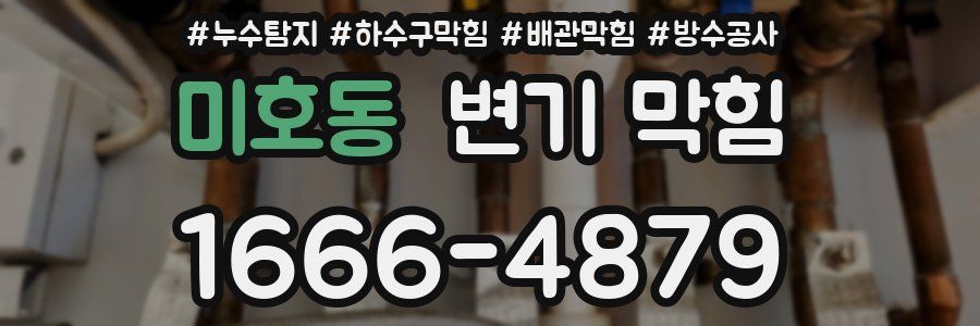 미호동 변기 막힘