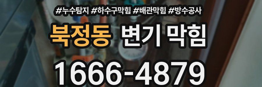 북정동 변기 막힘