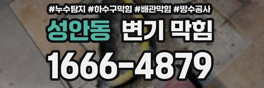 성안동 변기 막힘