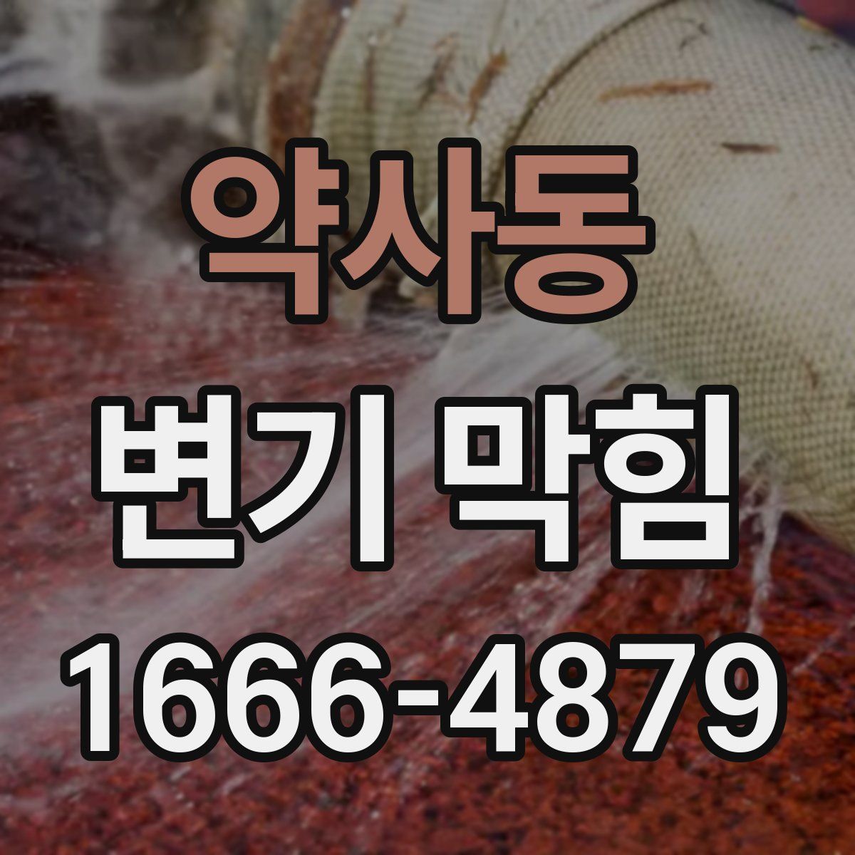 약사동 변기 막힘