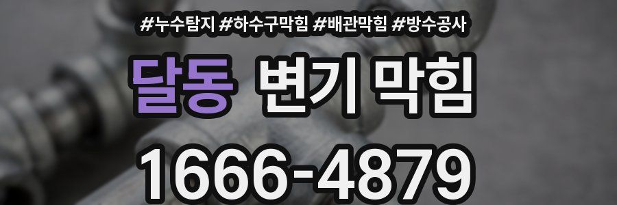 달동 변기 막힘