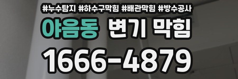야음동 변기 막힘