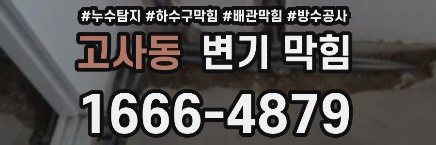 고사동 변기 막힘