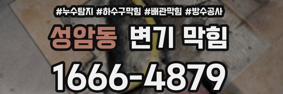 성암동 변기 막힘