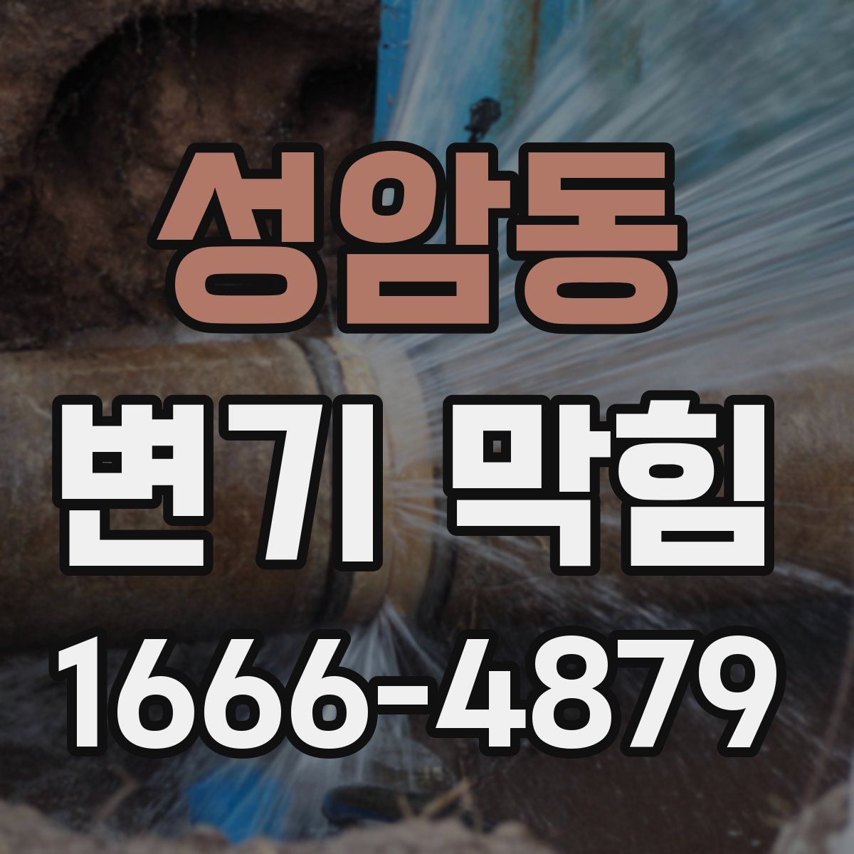 성암동 변기 막힘