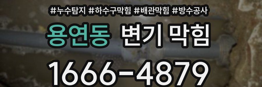 용연동 변기 막힘
