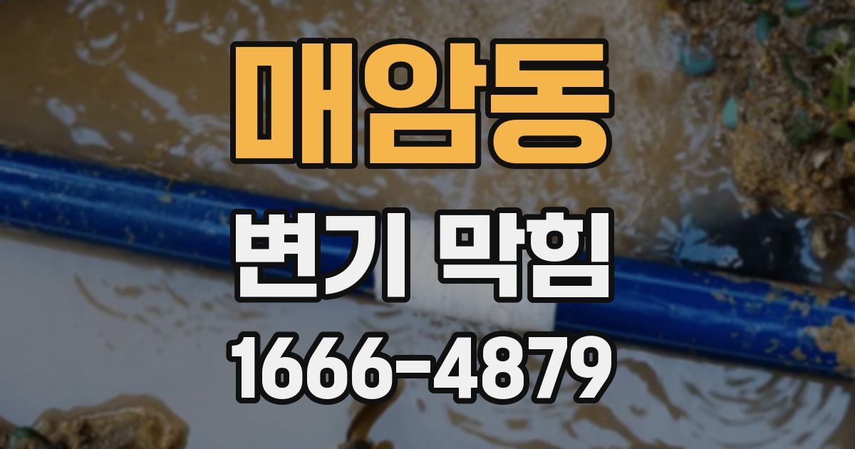 매암동 변기 막힘
