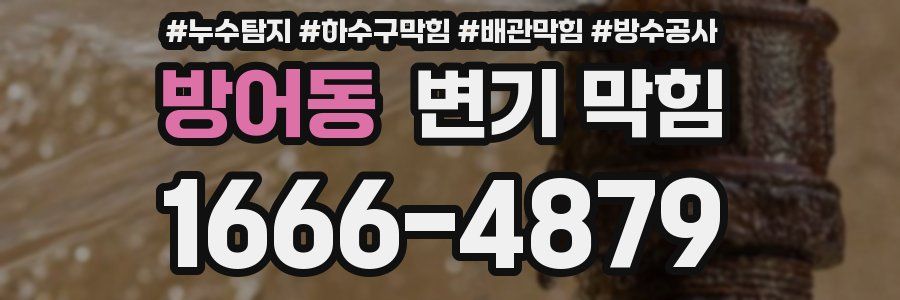 방어동 변기 막힘