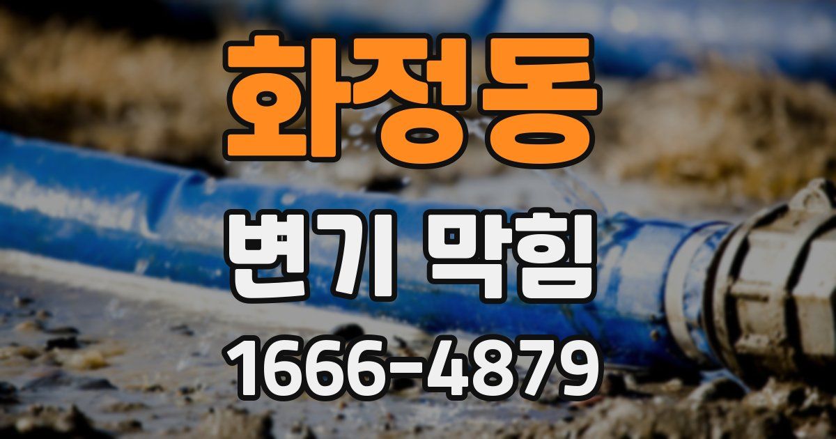 화정동 변기 막힘