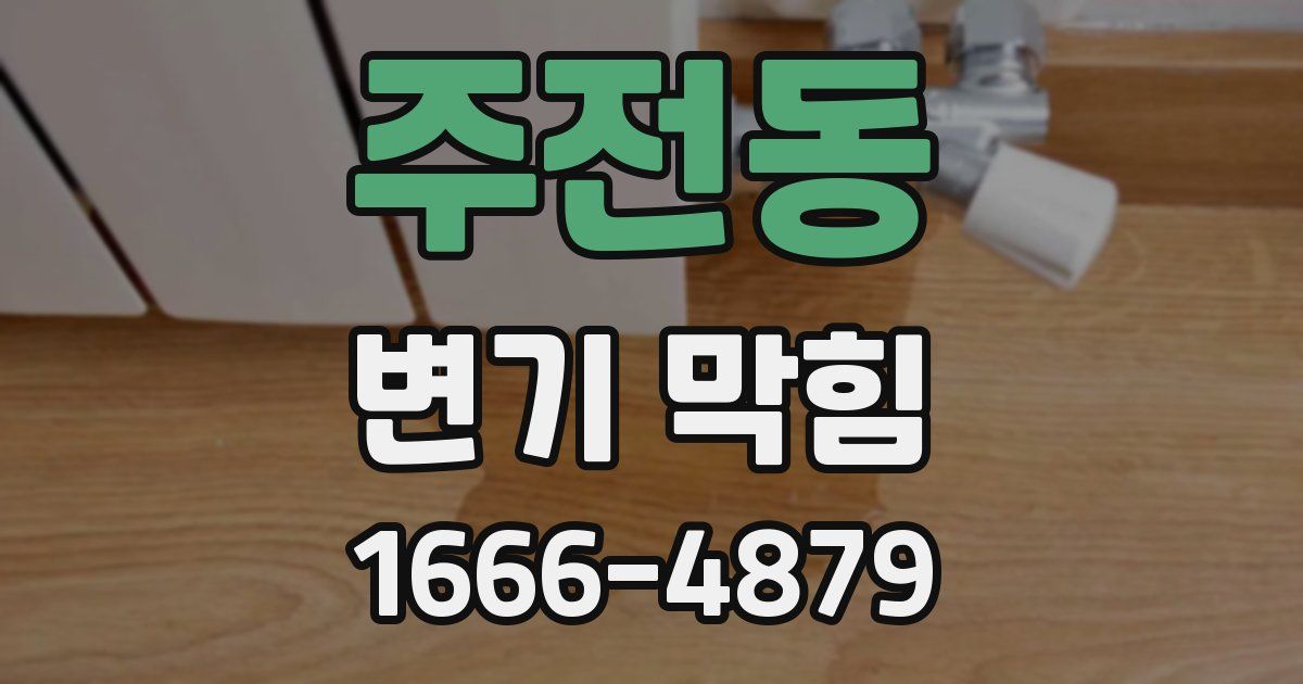 주전동 변기 막힘