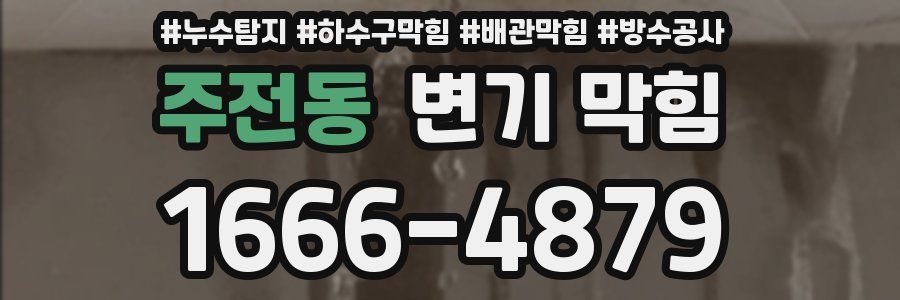 주전동 변기 막힘