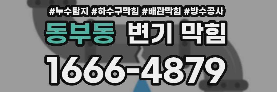 동부동 변기 막힘