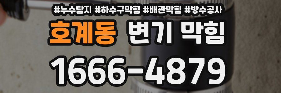 호계동 변기 막힘