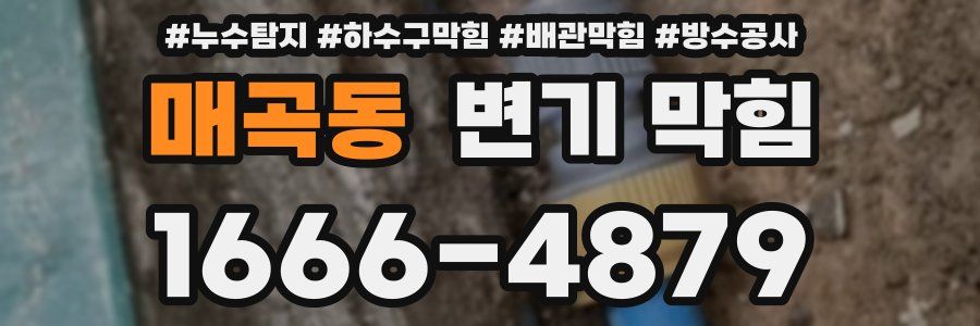 매곡동 변기 막힘