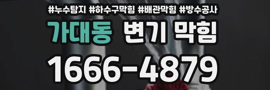 가대동 변기 막힘