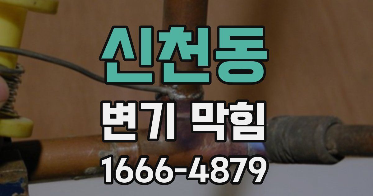 신천동 변기 막힘