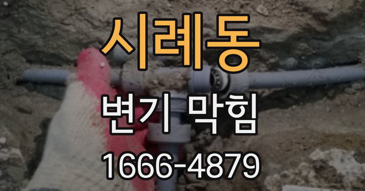 시례동 변기 막힘