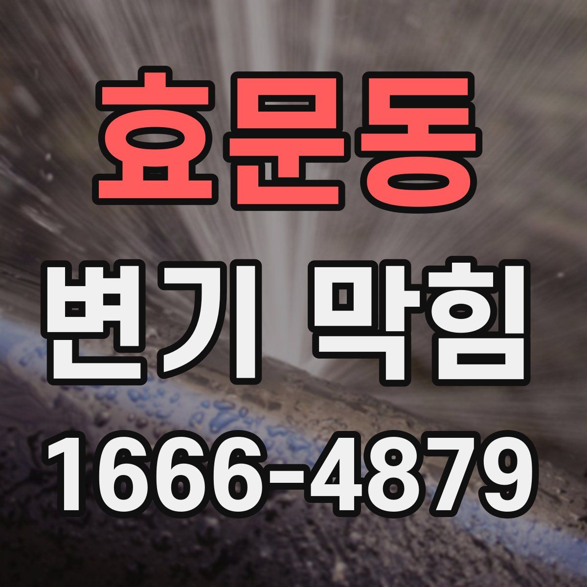 효문동 변기 막힘