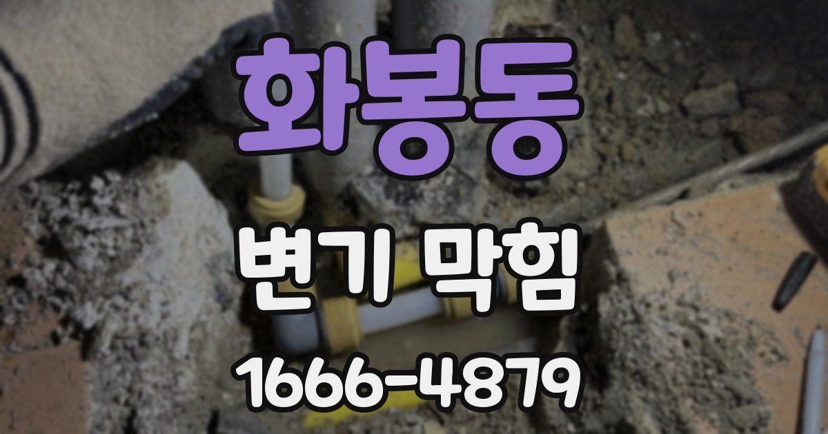 화봉동 변기 막힘