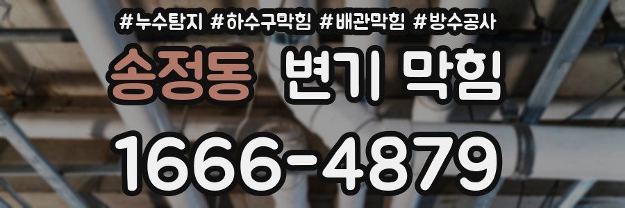 송정동 변기 막힘