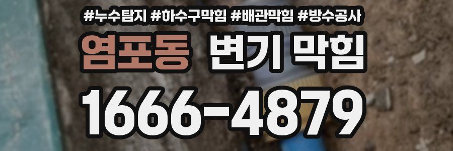 염포동 변기 막힘