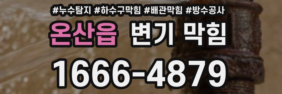 온산읍 변기 막힘