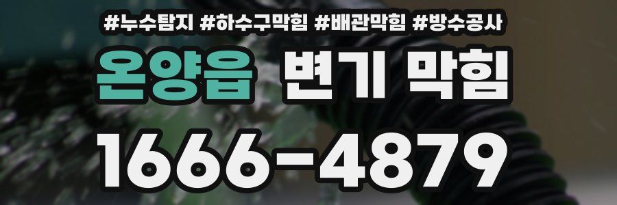 온양읍 변기 막힘