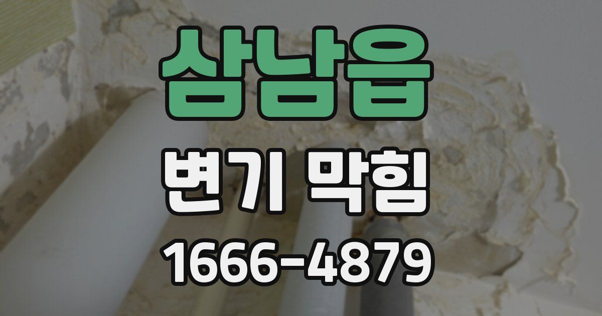 삼남읍 변기 막힘