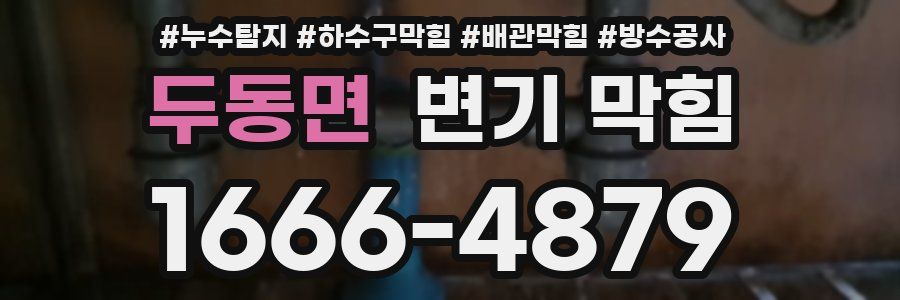 두동면 변기 막힘