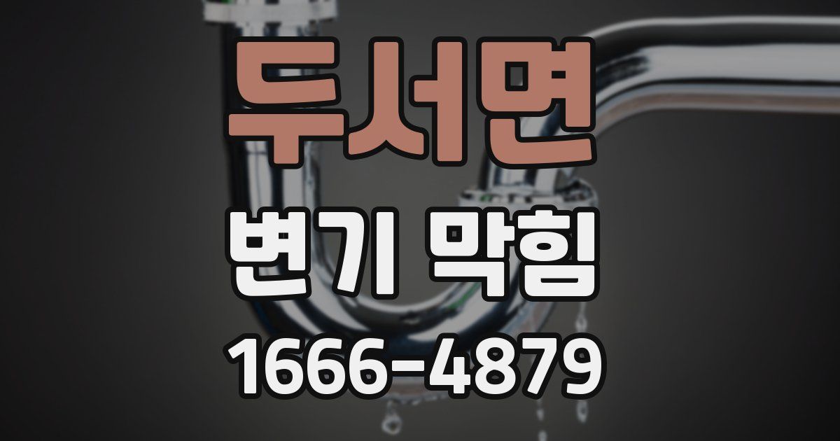 두서면 변기 막힘