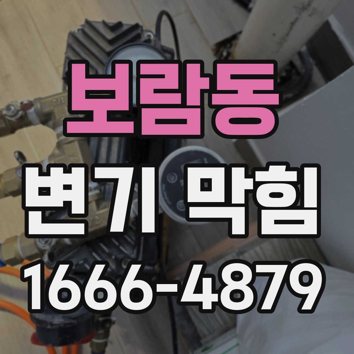 보람동 변기 막힘