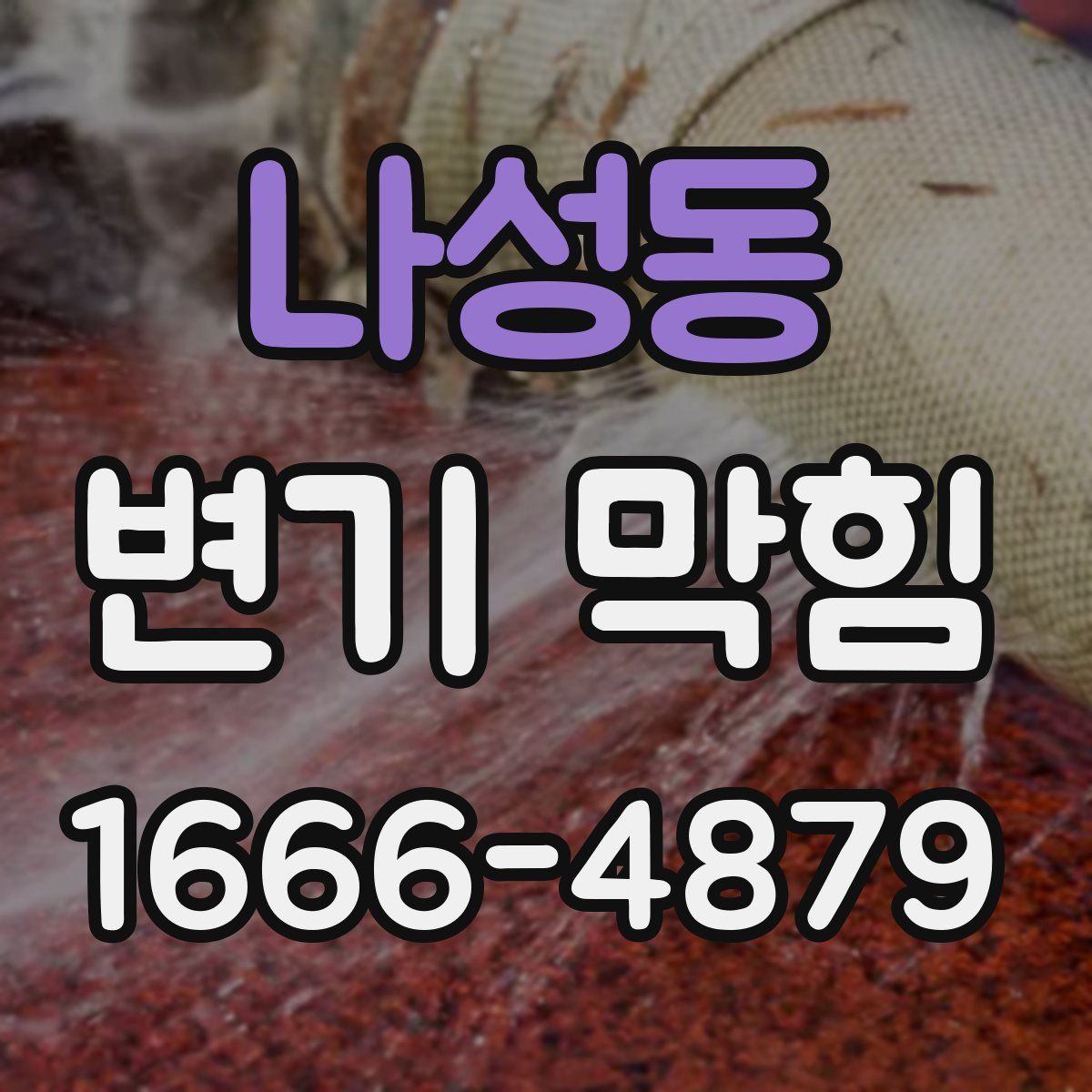 나성동 변기 막힘