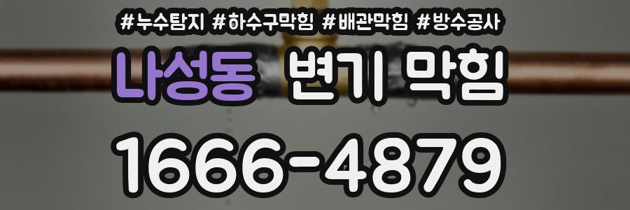 나성동 변기 막힘