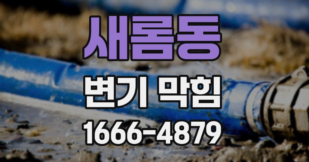 새롬동 변기 막힘