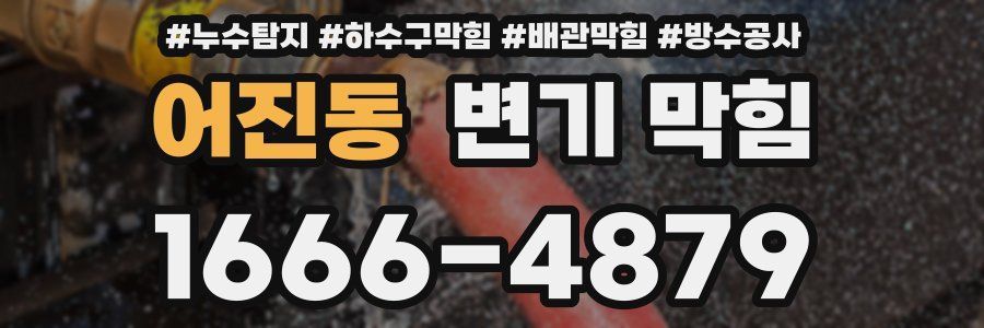 어진동 변기 막힘