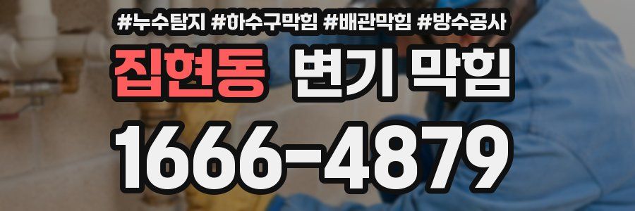 집현동 변기 막힘
