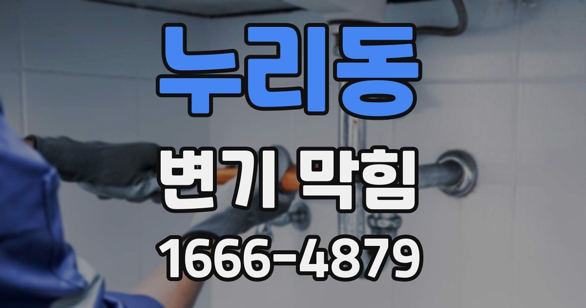 누리동 변기 막힘