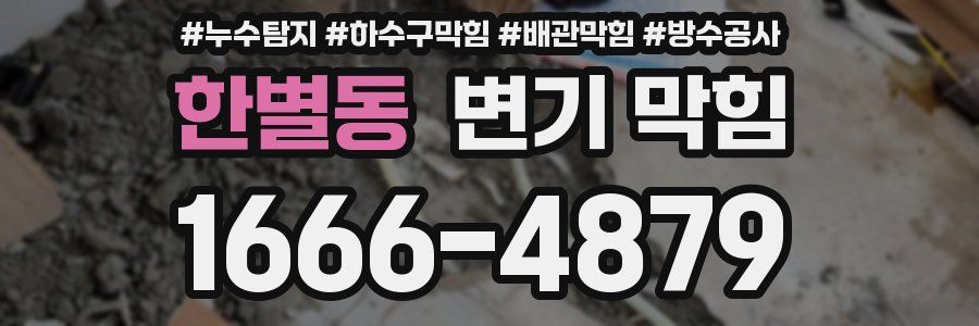 한별동 변기 막힘
