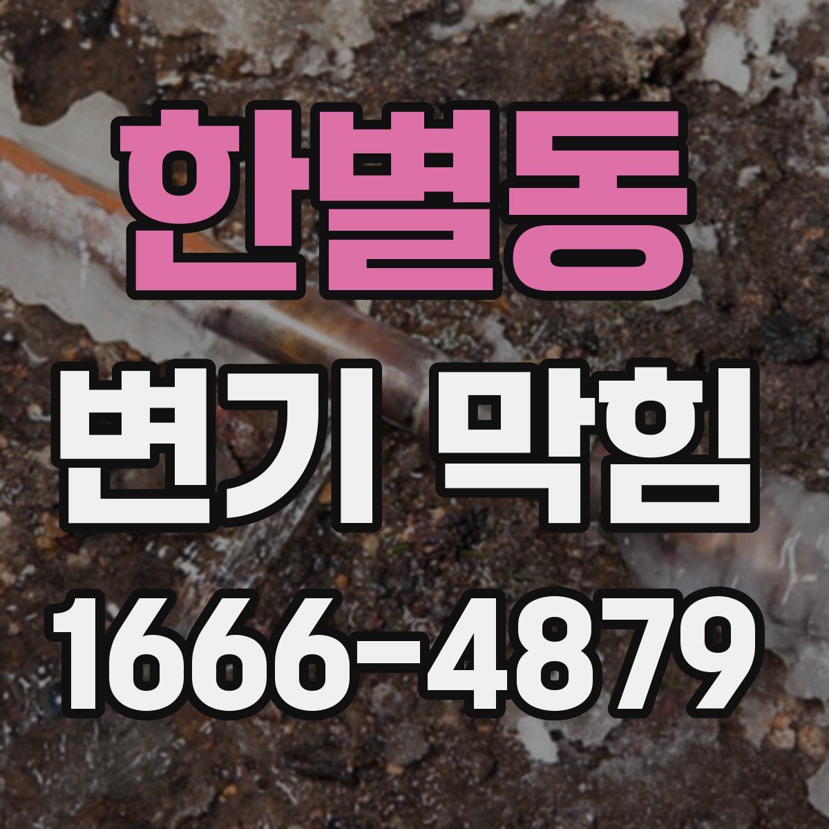 한별동 변기 막힘