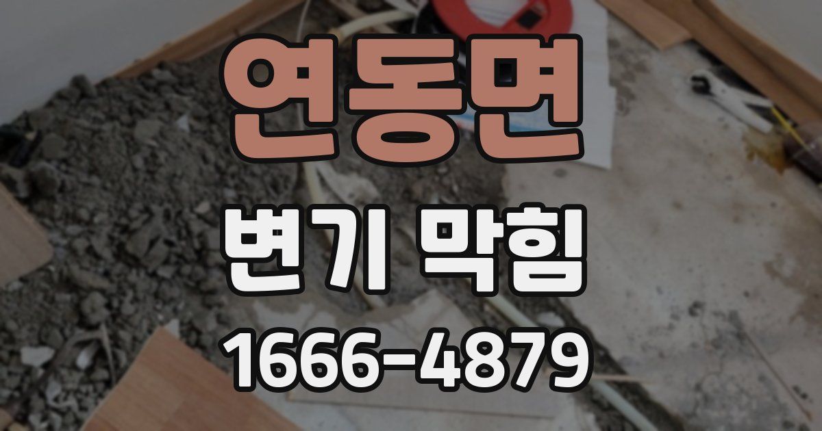 연동면 변기 막힘