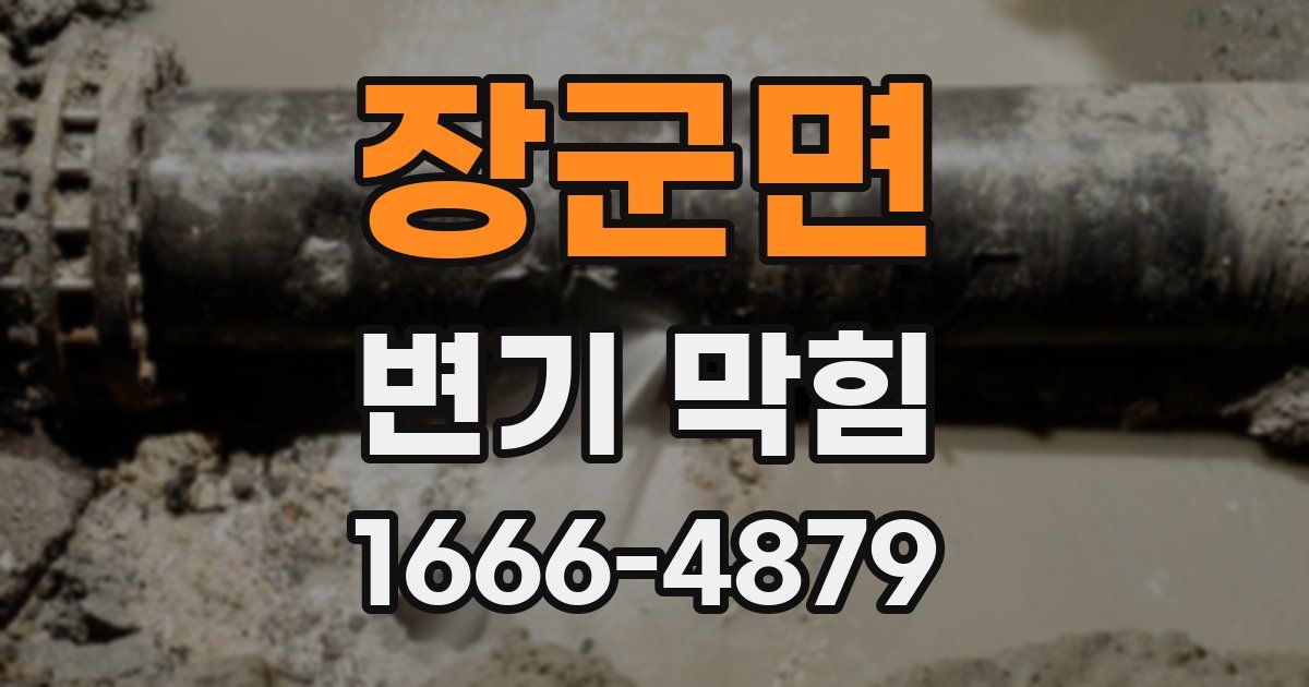 장군면 변기 막힘
