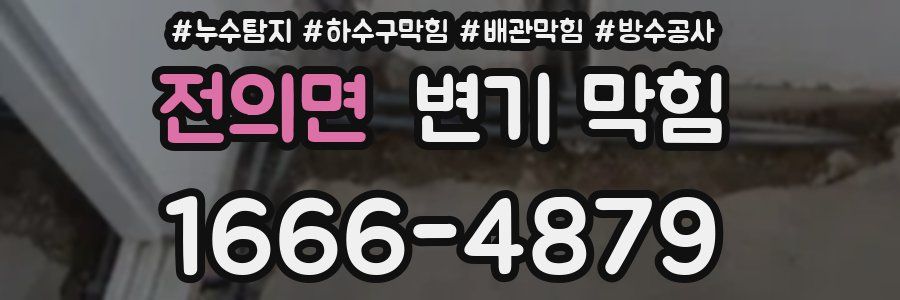 전의면 변기 막힘