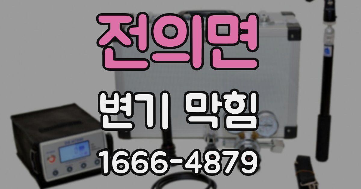 전의면 변기 막힘