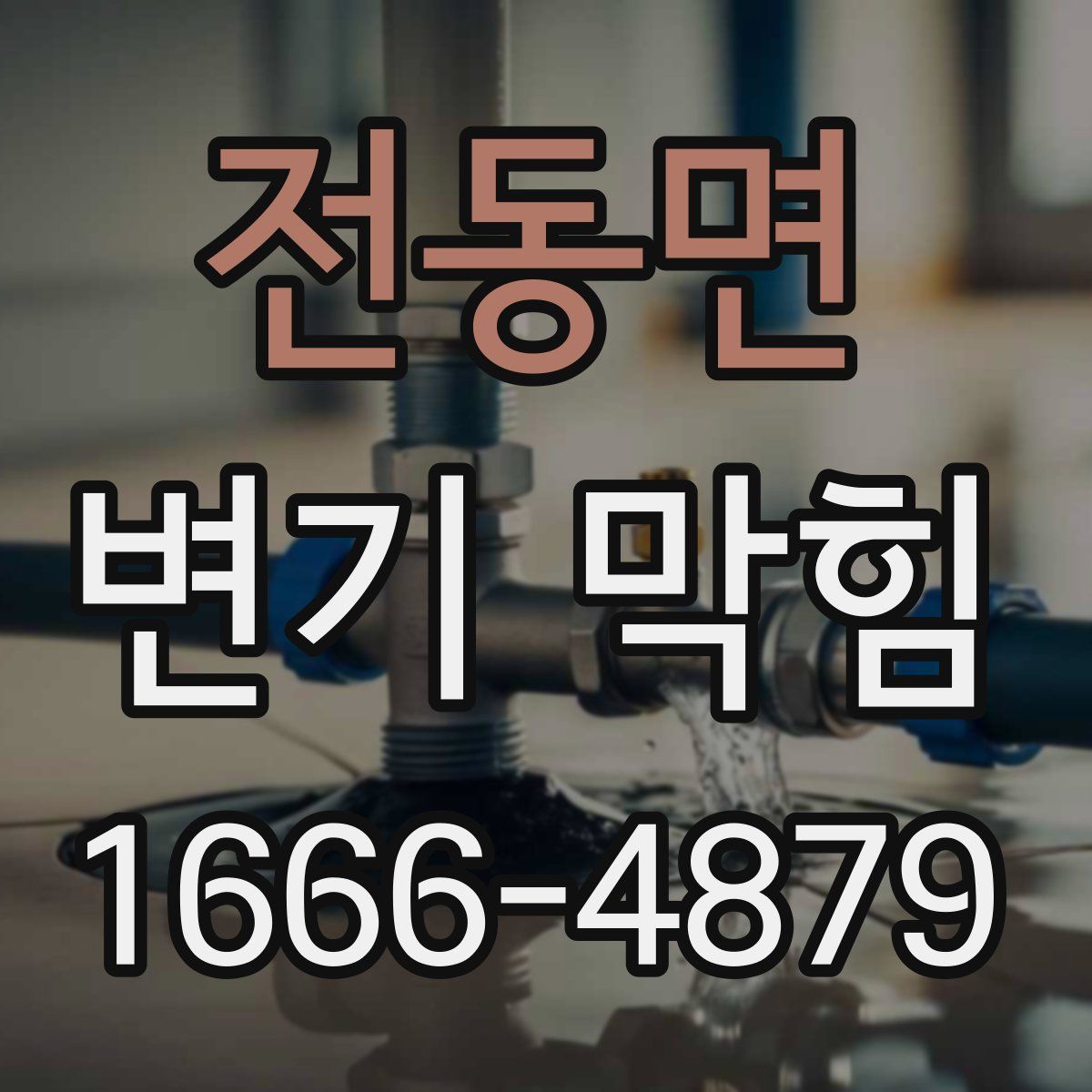 전동면 변기 막힘