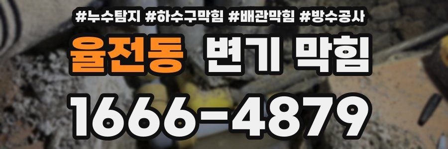 율전동 변기 막힘