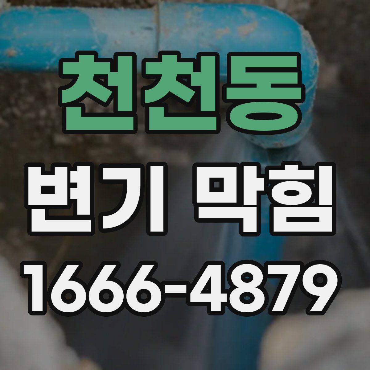 천천동 변기 막힘
