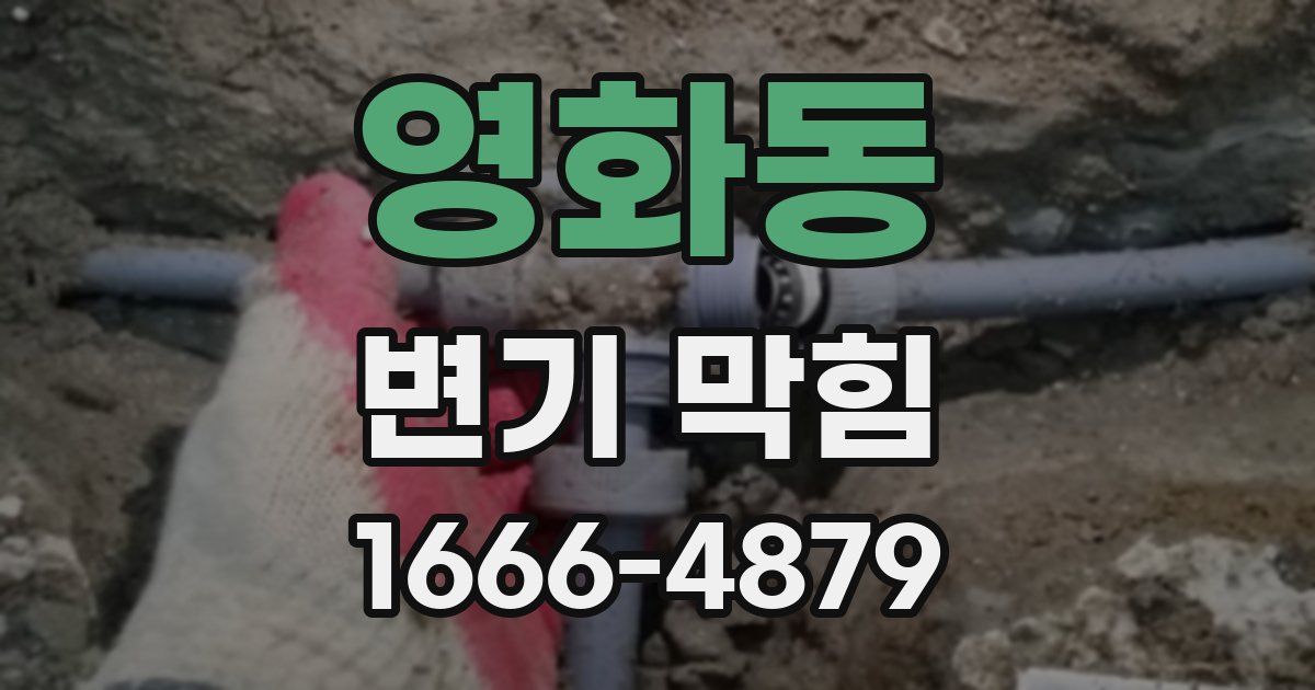 영화동 변기 막힘
