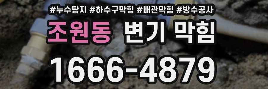 조원동 변기 막힘
