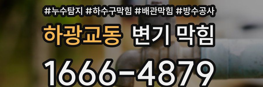 하광교동 변기 막힘