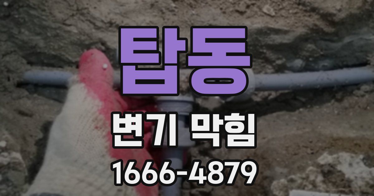 탑동 변기 막힘